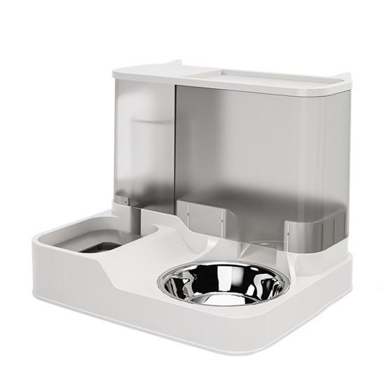 Automatic Cat Feeder And Water Dispenser 2-in-1 Detachable Food Feeder And Water Fountain for Indoor Small Dogs Cats