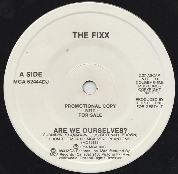 7-дюймовая пластинка FIXX Are We Ourselves MCA52444DJPROMO MCA Records 1984 Канада Рок Б/у