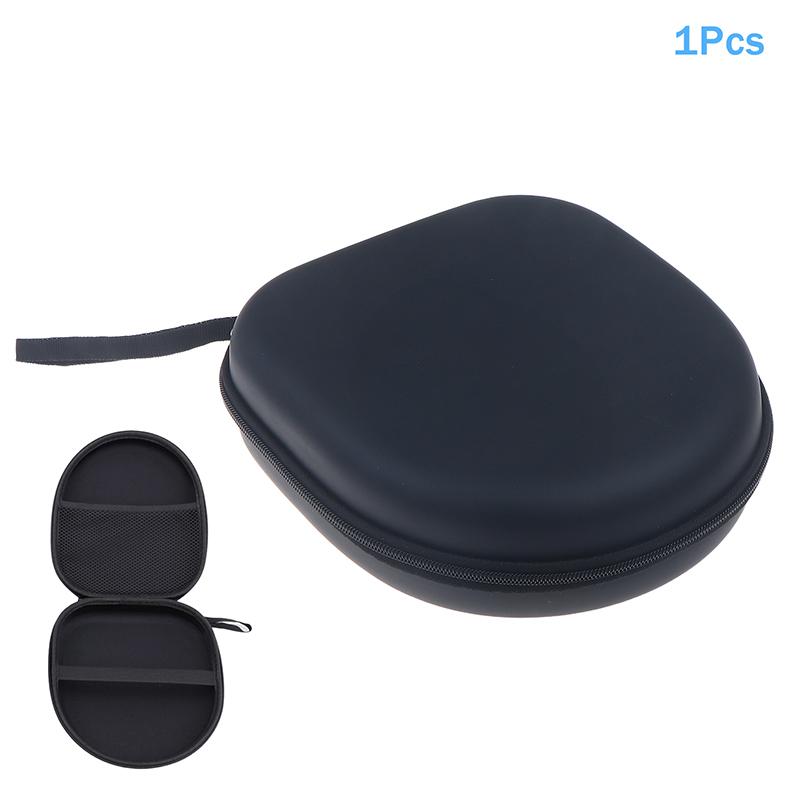Чехол для наушников большой емкости, ударопрочный кейс для хранения наушников, жесткий чехол из ЭВА, защитная сумка на молнии для наушников, универсальный темно-серого