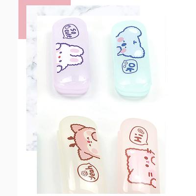 Big Transparent Glasses Case Matte Pvc Eyeglasses Case Student Myopia Glasses Box Sunglasses Case Cute Cartoon Animal