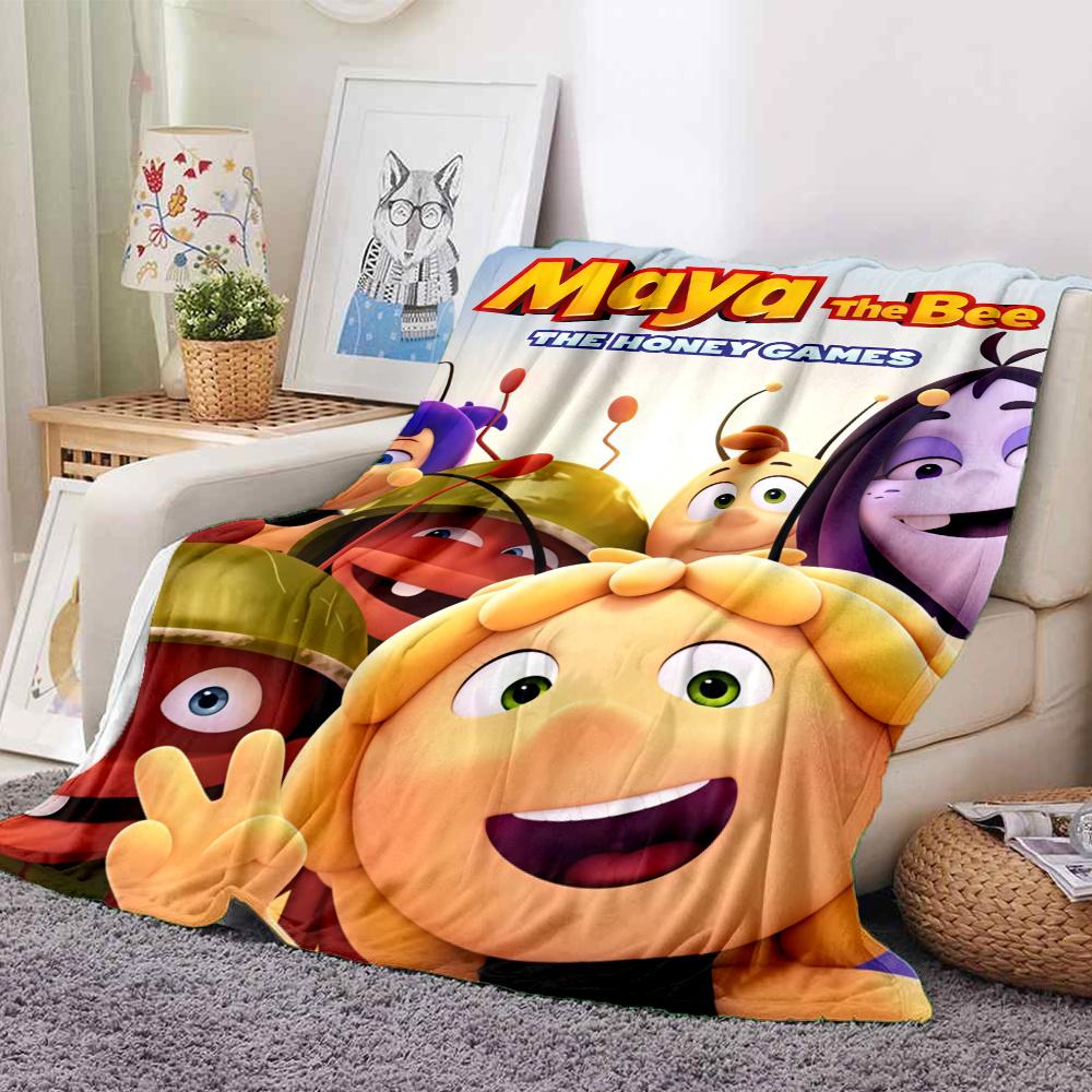 Maya Bee Blanket, High quality Comfortable for All Seasons, Home Decor, Warmth and Comfort