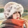 Warm Winter Plush Mongolian Hat Women Fur Bucket Cap Riding Thicken Fluffy Brimless Comfortable Fashion Outdoor Casual Soft Hat