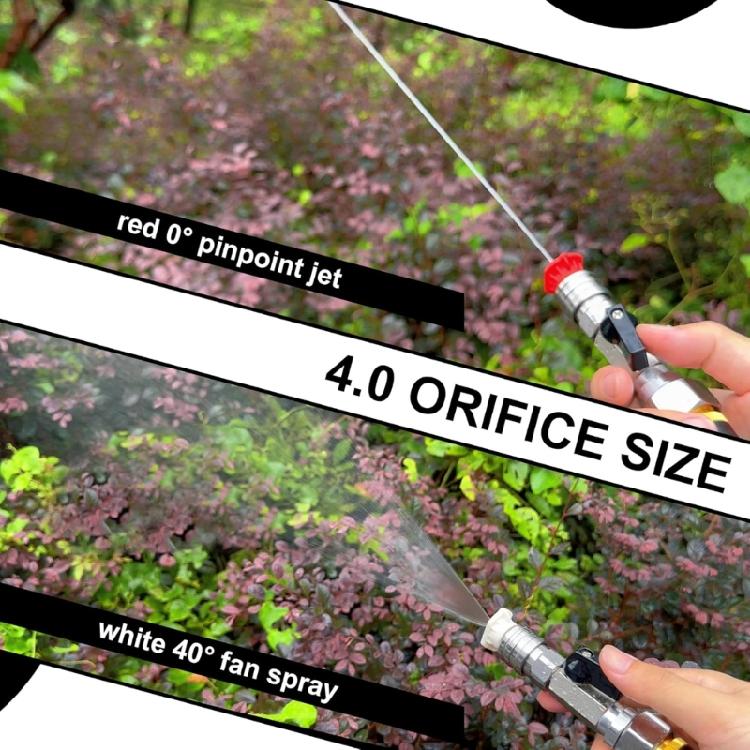 Pressure Washer Connection Stainless Steel Adapter for Garden Hose Integrated Valves Control and Leakproof O Rings