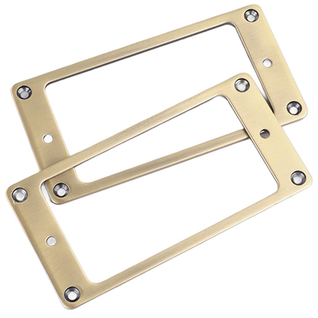 2Pcs Electric Guitar Pickup Frame Zinc Alloy Humbucker Pickup Mounting Ring Set 2 X 2mm Bronze