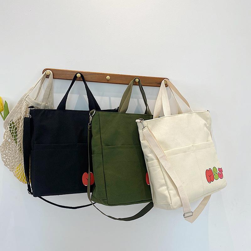 

Модная большая вместительная холщовая сумка-тоут, легкая сумка через плечо на одно плечо