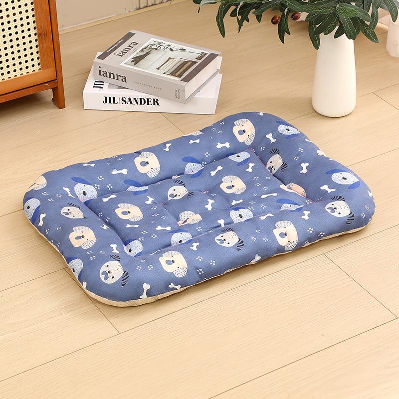 Pet Mat Suitable for All Seasons Breathable Soft Comfortable Cotton Pad Washable Anti Slip Wear-resistant Pet for Both Cats and Dogs Sleeping Bed
