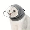 מסכה שקופה למניעת ליקוק עם שרוך מתכוונן כיסוי ראש לחתלתול הגבלת חתול
