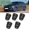 5pcs Replacement Remote Car Key Shell Rubber 3 Button Pad Fit for Hyundai Fit for Kia