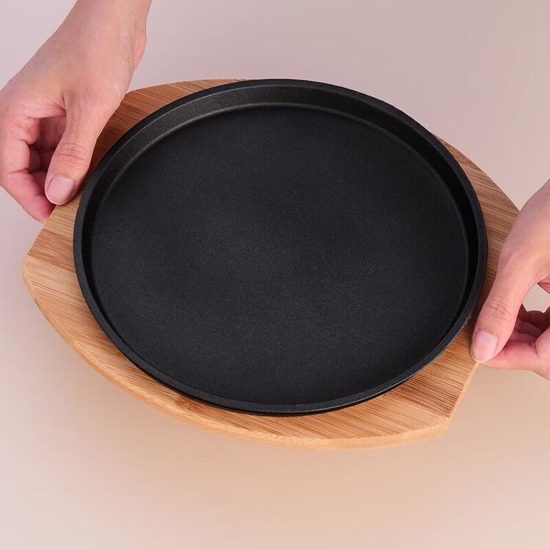 ZISIZ Cast Iron Teppanyaki Steak & BBQ Plate Set