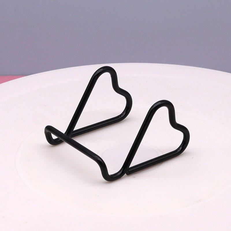 

Металева підставка для телефону унікальної форми з тримачем для візитних карток, подвійна функція, настільний органайзер, декоративний аксесуар для офісного столу, домашнього столу, для смартфонів чорний