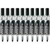 Pentel Whiteboard Marker Knocks, Round Core, Medium, EMWLM-A, Black, 10 Pcs