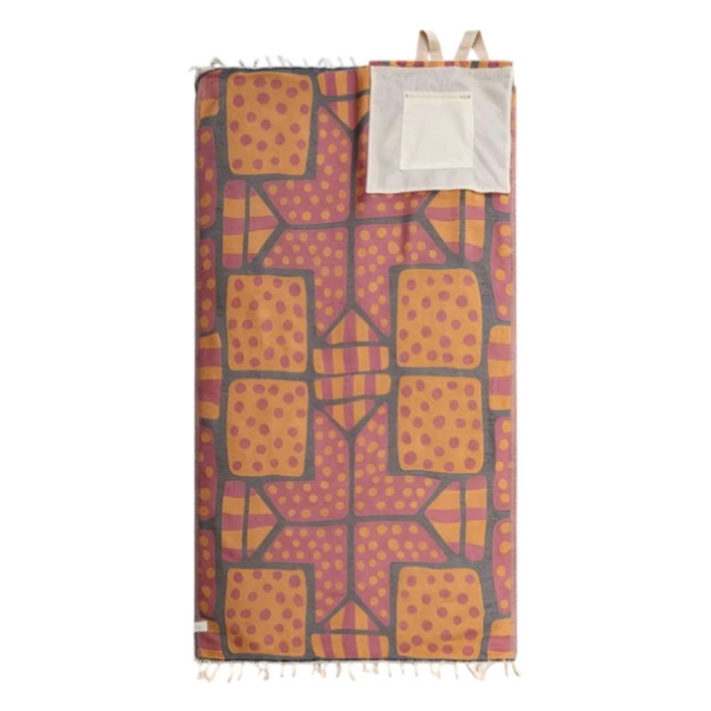 Fashion 2-in-1 Convertible Towel & Backpack Wearable Oversized Beach Towel Quick-Dry Sand-Repelling Beach Bag Summer