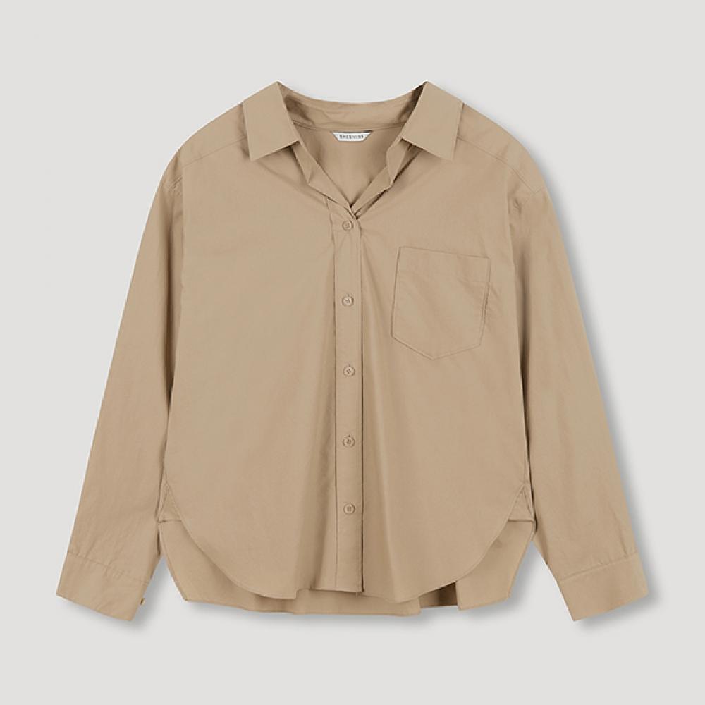 

She S miSS Open Collar baSic Shirt SwwStn31040 Ca Camel/55