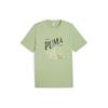 New PUMA SS24 T-Shirt Men's Light Green 629404-89