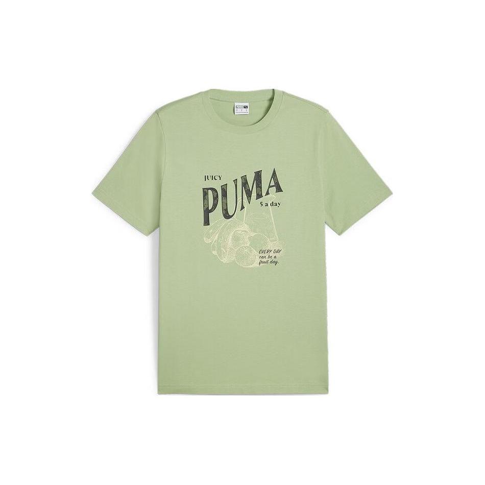 New PUMA SS24 T-Shirt Men's Light Green 629404-89