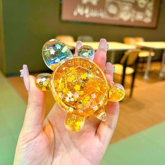 Turtle Ornament Lightweight Glow in Dark Shiny Turtle Figurine 30 Minutes After Light Exposure Glowing Statue Keychains Home Decor