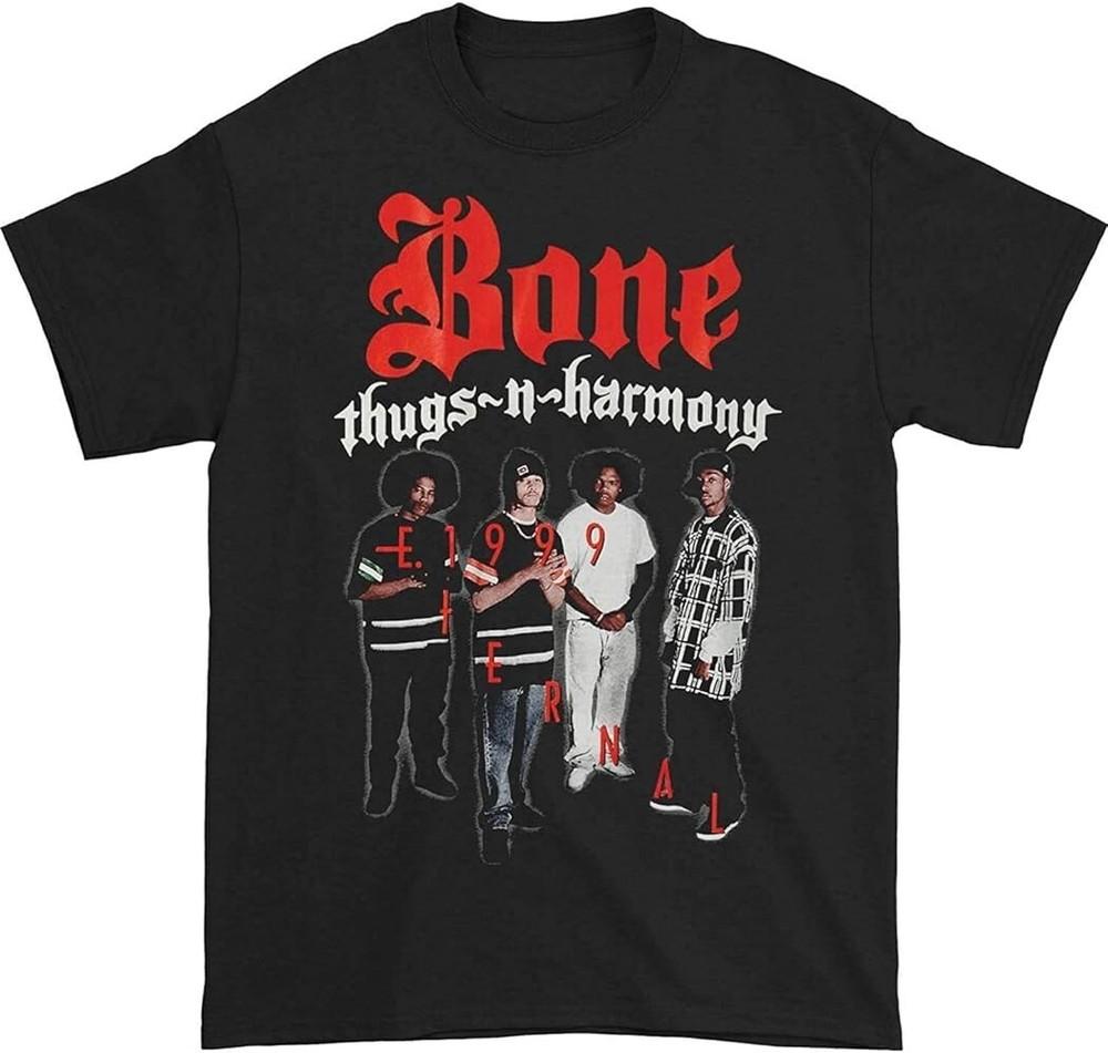 

E 1999 Bone Thugs N Harmony Band Shirt Men Black Unisex S-5XL 1G0229 Unisex T-Shirt XXXL