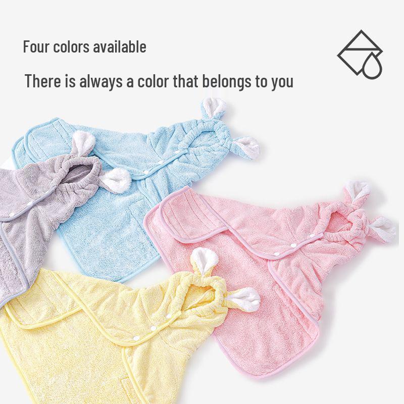 Pet Bathrobe: Quick-Drying, Super Absorbent Hooded Towel for Dogs & Cats