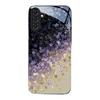 Yellow and purple gradient small flower glass Phone Case for Samsung Galaxy S26 S25 S24 S23 S22 S20FE Ultra Plus anti drop Cover