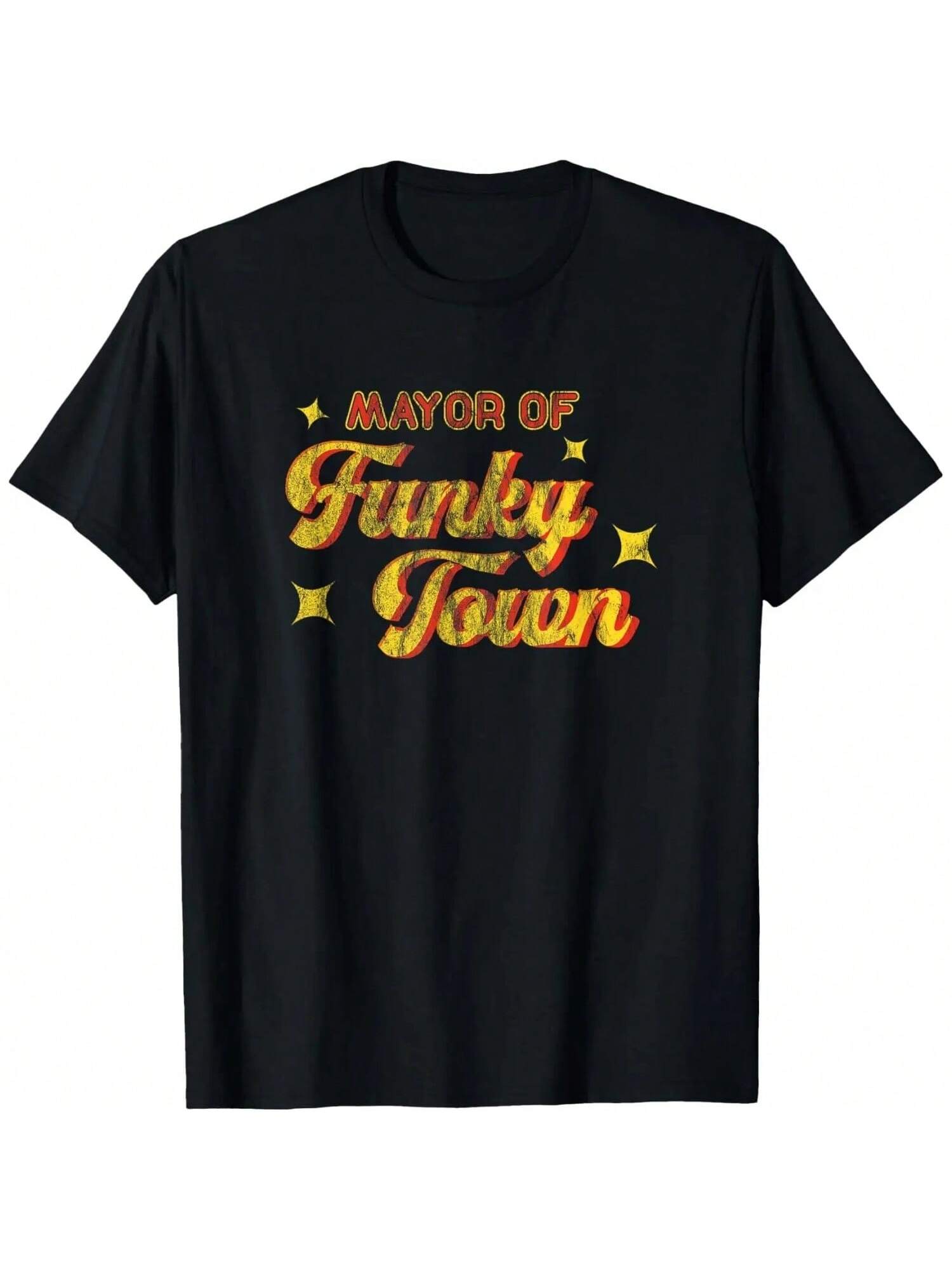 Mayor Of Funky Town 1970s Disco Funk 70s Retro Funk T-Shirt S разноцветный