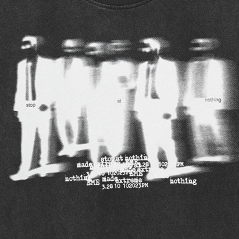 2024 Streetwear Dav Stín Grafika Unisex Tričko Hipster Léto Krátký Rukáv Tričko