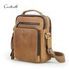 CONTACT'S Genuine Leather Shoulder Bag for Men Vintage Sling Casual Messenger Bags Travel Business Men's Crossbody Bags