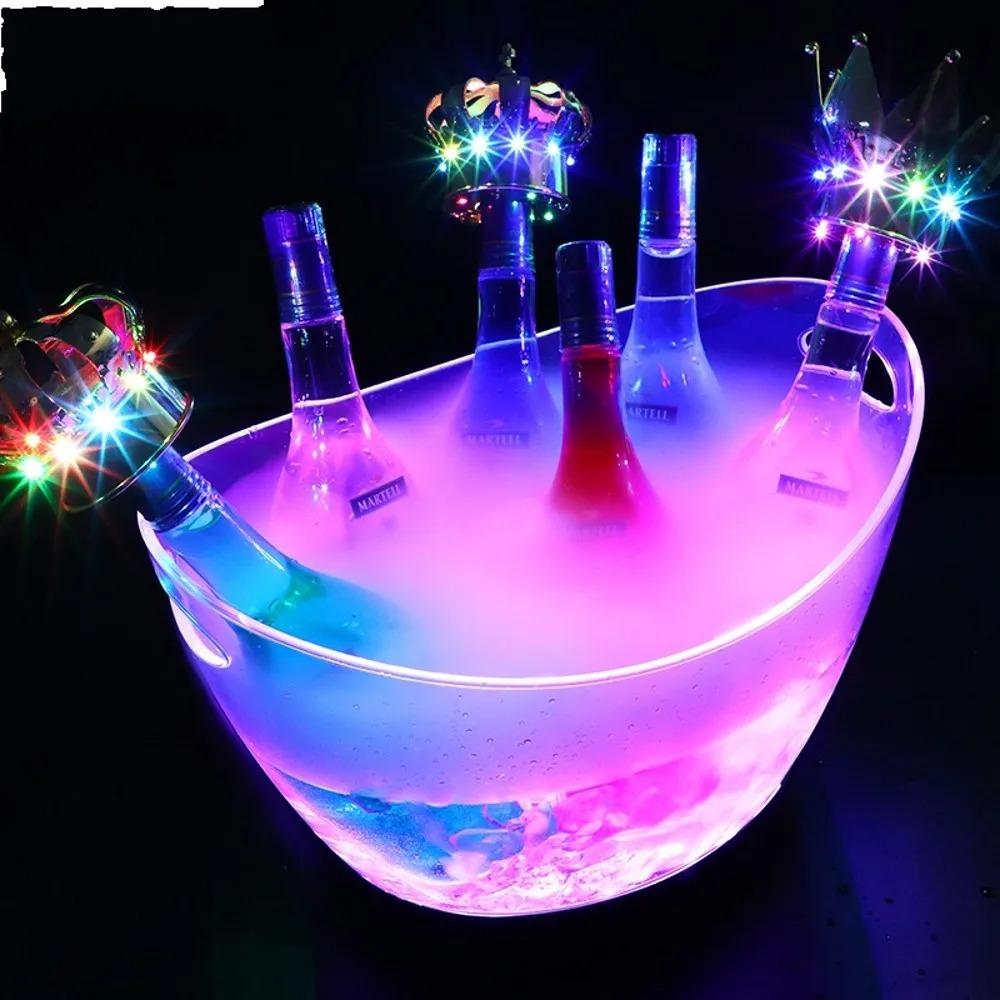 Acrylic Wine Chilling Bucket Anti-fall Champagne Bottles Ice Cooler Transparent Ice Bucket Gift