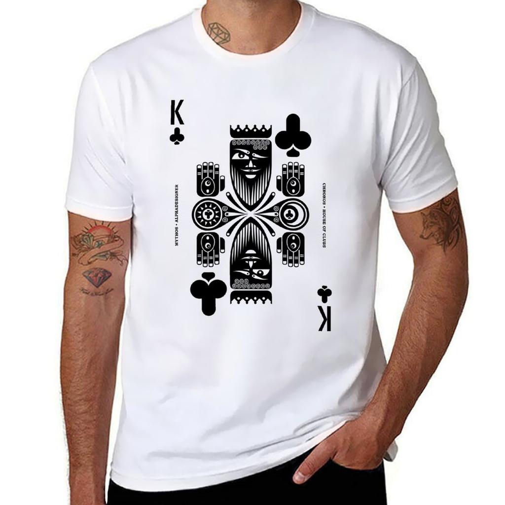 Chronos King Of Clubs Tshirt T Shirts For Unisex Graphic Vintage Tshirt