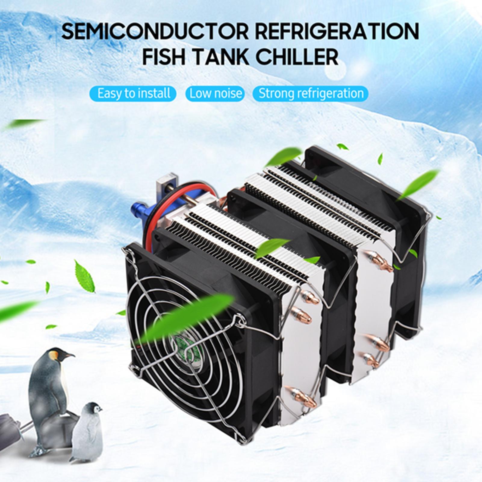 180W High Power Semiconductor Refrigeration Fish   Chiller 12V Refrigerator Cooling-water NaMachine Chiller Water Cooler Aquarium Chiller with 6pcs