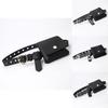 Minimalist Pu Chain Belt Bag With Metal Buckle For Casual And Office Style