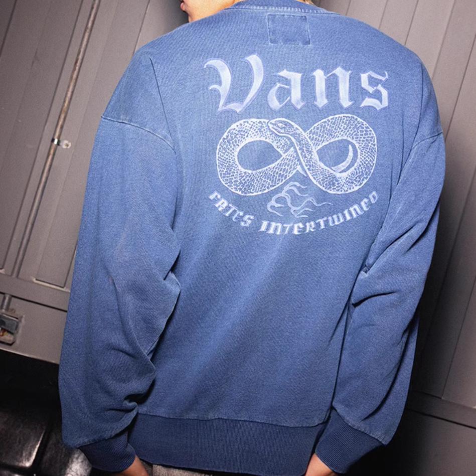 New Vans Sweatshirt Men's Dark Blue VN000P38DKM