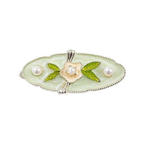 Hairpin Imitation Pearl Decor Enamel Small Hair Organizer Clip Side Bang Hair Pin Decorative Hair Accessories