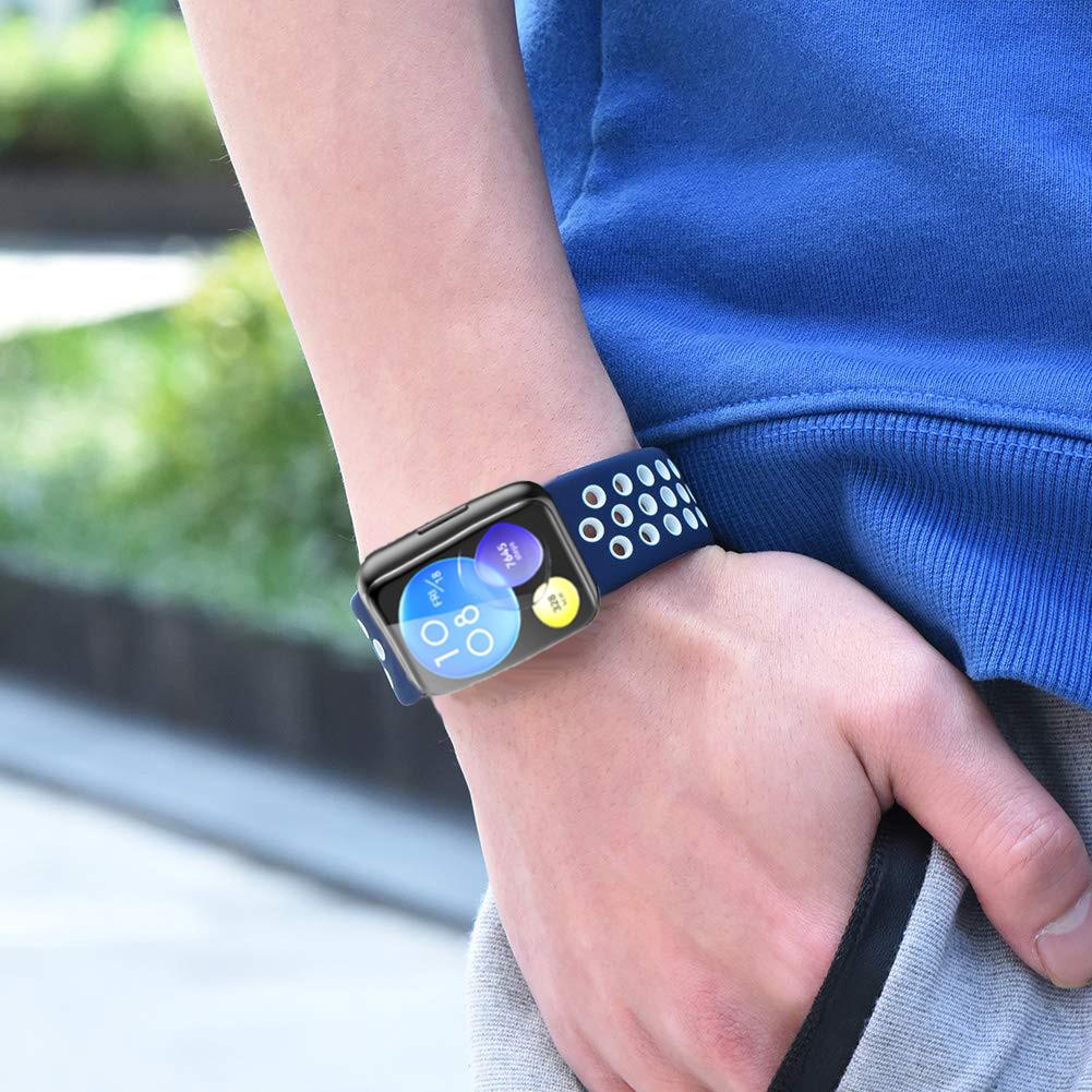 Sport Silicone Band For Huawei Watch FIT 2 Strap Watch Accessories Correa Wristband Breathable Bracelet Huawei Watch Fit2 Active