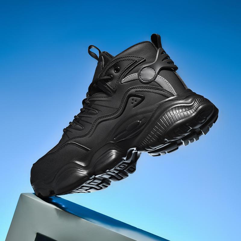 

Толстая подошва универсальные громоздкие кроссовки для мужчин новый тренд сетчатые шнурки дышащие повседневные спортивные туфли увеличенные мягкие подошвы 47