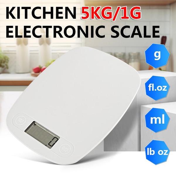 

5 кг/1 г кухонные электронные весы, цифровые ЖК-дисплеи, пищевые весы, кухонные весы для выпечки, приготовления пищи и приготовления еды