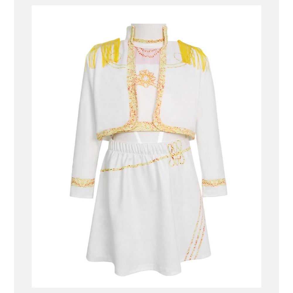 Mädchen Schule Bühnenauftritt Pop-Sänger Karnevalsparty Rollenspielkostüme Kinder Verkleidungsspiel Halloween Cosplay Outfit Anzug Set