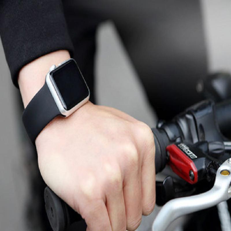 Apple Watch Band Slim Waist Silicone Strap Double Buckle Lightweight Fitness