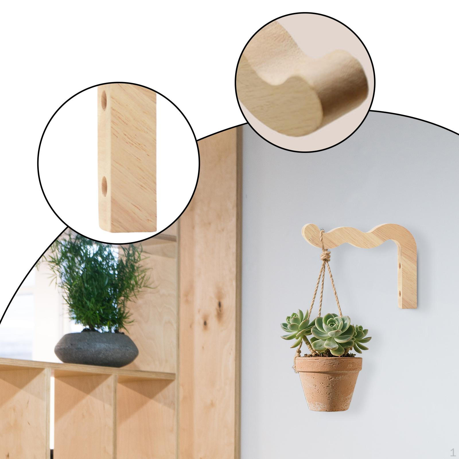 

Декоративный уличный подвес для растений, Подвесной крюк для колокольчика ветра, Фонарь, Садовый декор макраме Light Wood