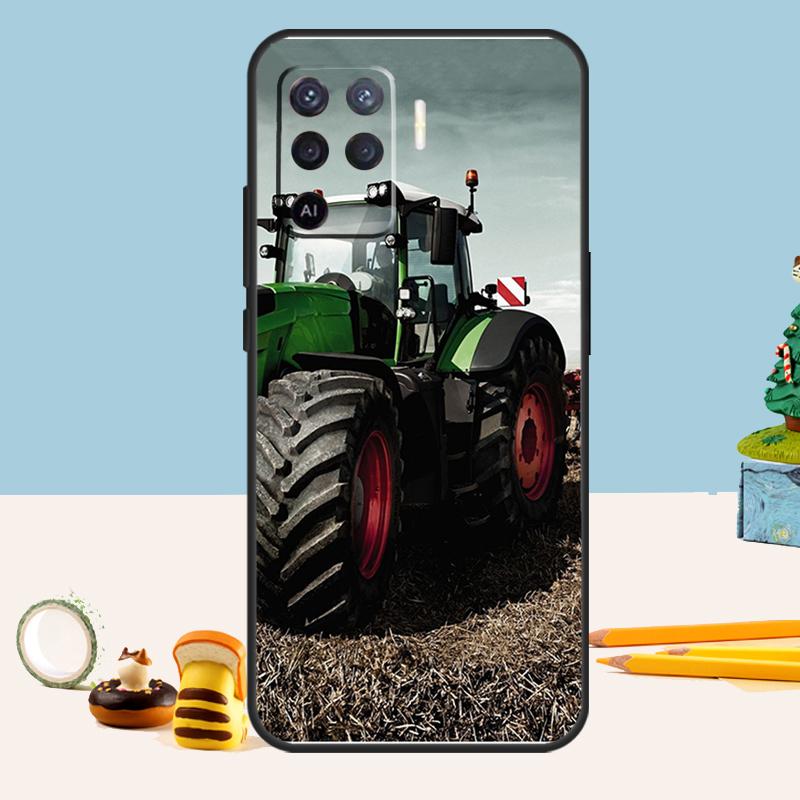 Tractor Car Case For Oppo A80 A60 A40 A15 A16 A17 A57 A94 A74 A54 A76 A96 A18 A38 A58 A78 A98 A5 A6 Pro