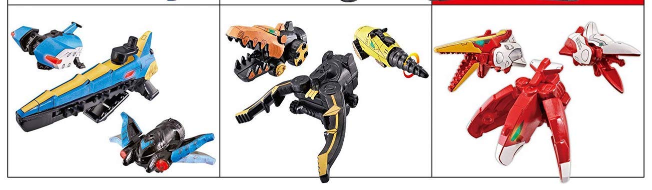 

Bandai Tensou Sentai Goseiger Tensou Combination Datas Hyper Set Seaic Landic Skyic Mini-Pla 3-Type (03. Brother, 04. Brother, 05. Brother)
