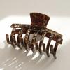 Bydaisy Deep Brown Celluloid Round Hair Clip Bh0797