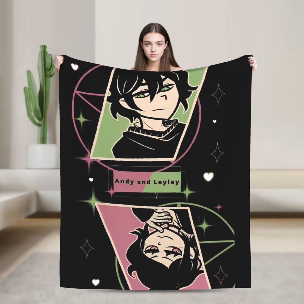 Warme Decke Reise Büro Der Sarg von Andy und Leyley Überwurf Flanell Bettdecke Für Schlafzimmer Grafische Sofa Bettdecke