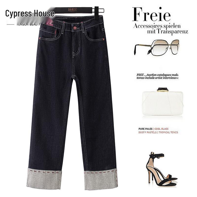 

Women s Retro Washed Straight-Leg Jeans L