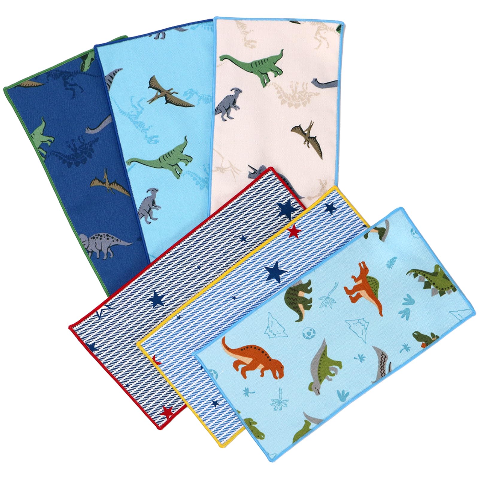 

Half Set of 6 in Gauze Handkerchiefs with Cute Dinosaur Set [cluster] Kids Handkerchiefs, [Made Japan] Patterns, Y-Dinosaur