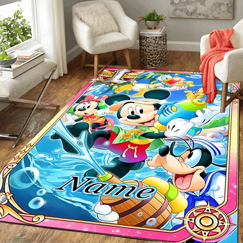 Custom 1Pc Mickey Friends Adventure Rug Office Carpet Indoor Outdoor Entrance Doormat Nonslip Soft And Comfortable Living Room D916136