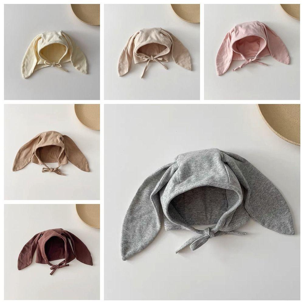 Cappello Sottile con Orecchie da Coniglietto per Bambino Antivento Cappellini per Neonato Adorabili Berretti per Bambino Primavera Estate