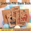 Compact Cute Cartoon Cowhide Pocket Diary | High-Value Mini Ins Style Notebook