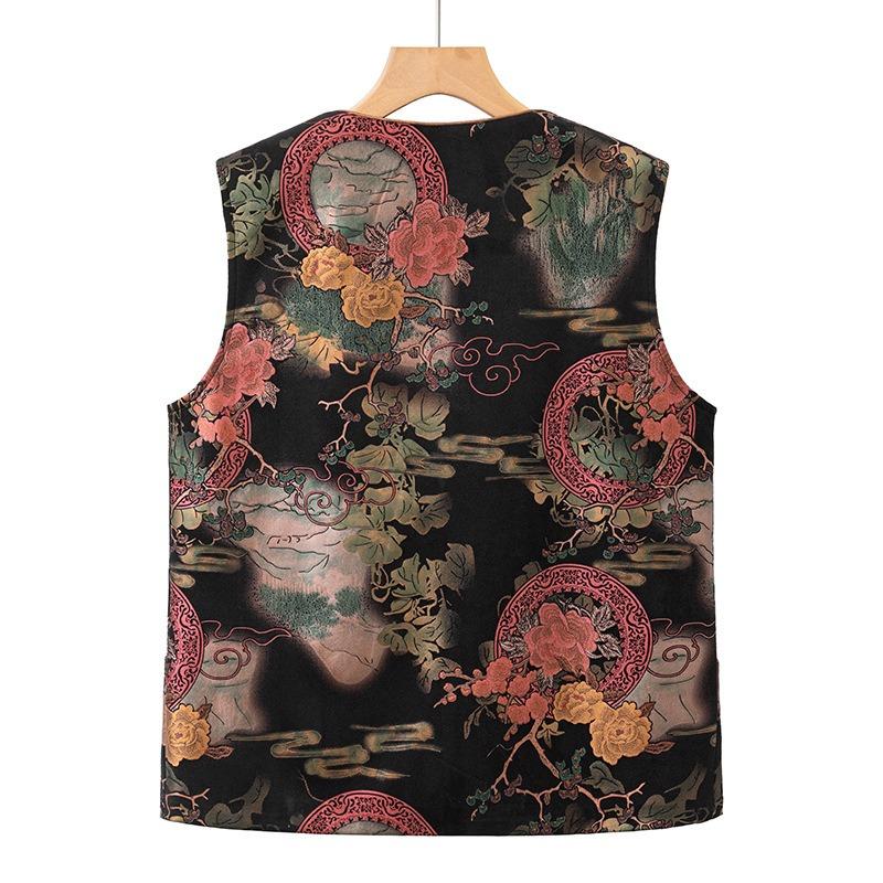 Autumn Vest Women's Vest Vest Old Lady Cardigan Vest Top Jacket