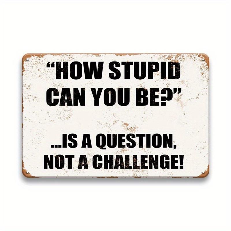 Warning Notice Vintage Metal Tin Poster Funny Metal Tin Signs Posters Plate for Garage Bar Cafe Club Home Room Wall Decor