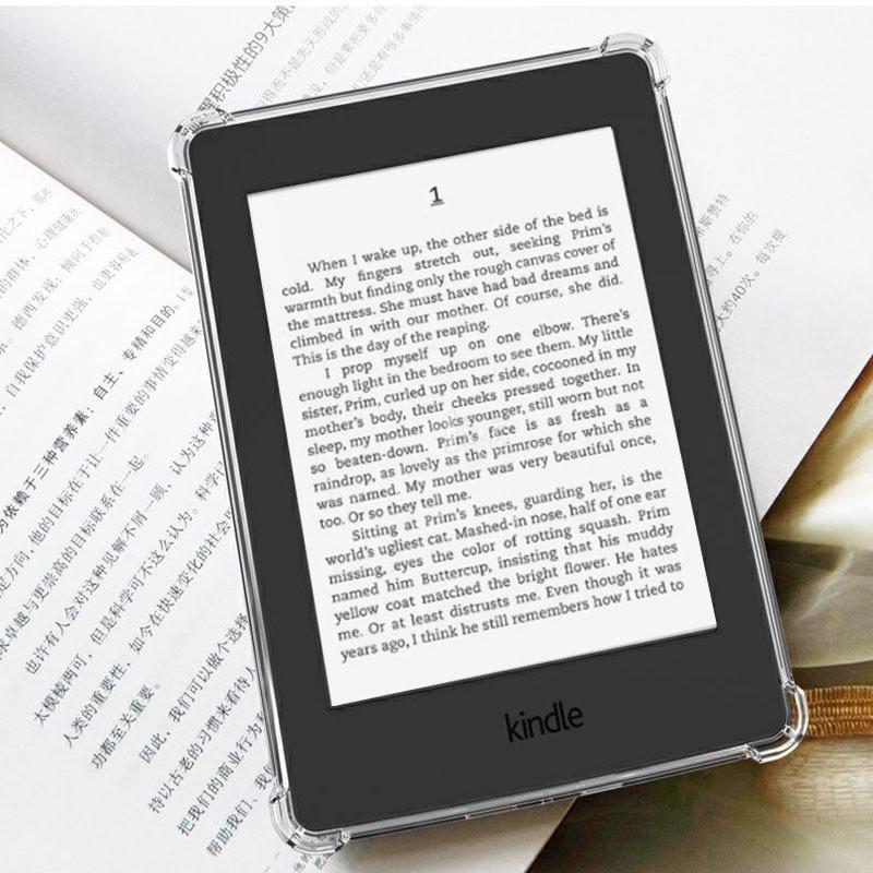 Transparent Soft Shell Case for Kindle Oasis and KPW Readers with Airbag Full Coverage